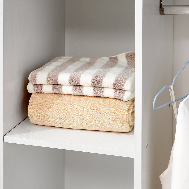 White open wardrobe on wheels – image 9
