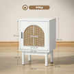 Boho rattan bedside cabinet – image 3