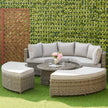 Round rattan daybed sofa set – image 2