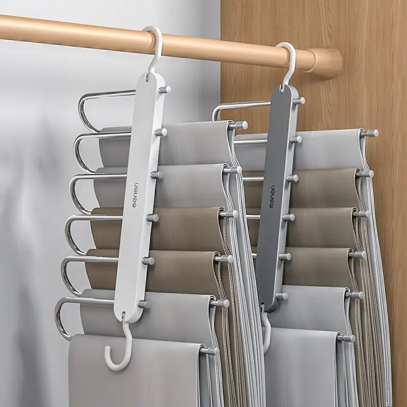 Multi-Layer Magic Pants Hanger for Closet Storage