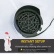 Built-in fan for inflating the display