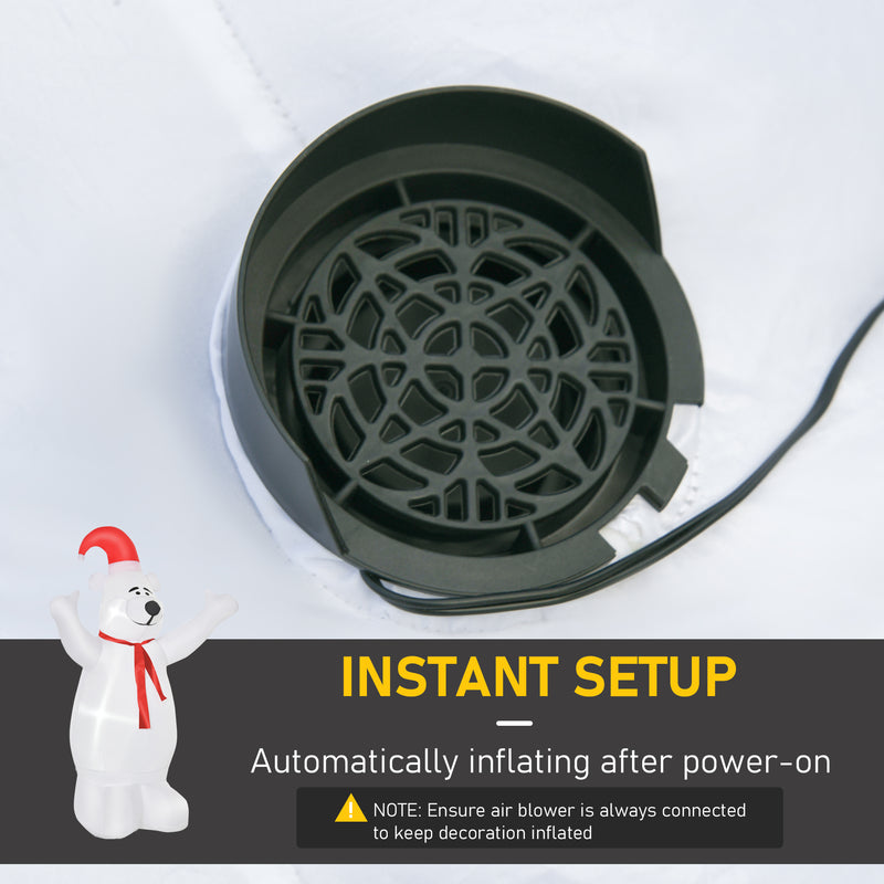 Built-in fan for inflating the display