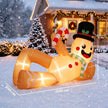 Dimensions of the 9.8ft lying gingerbread man Christmas inflatable