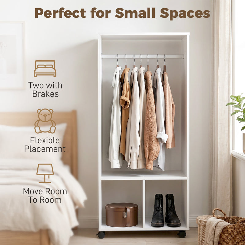 60 cm white open wardrobe – image 6
