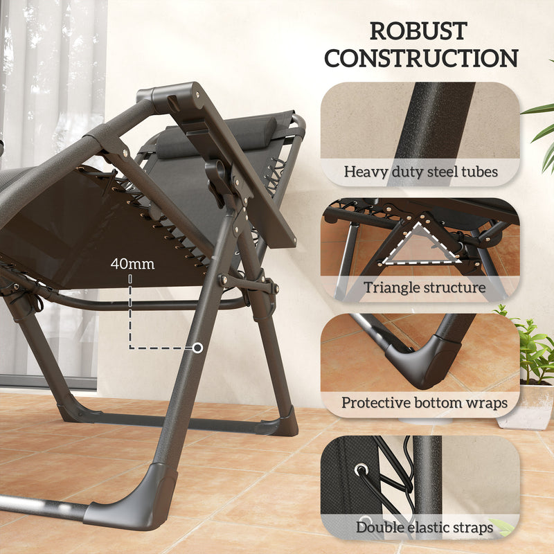 Grey zero gravity recliner chairs – image 8