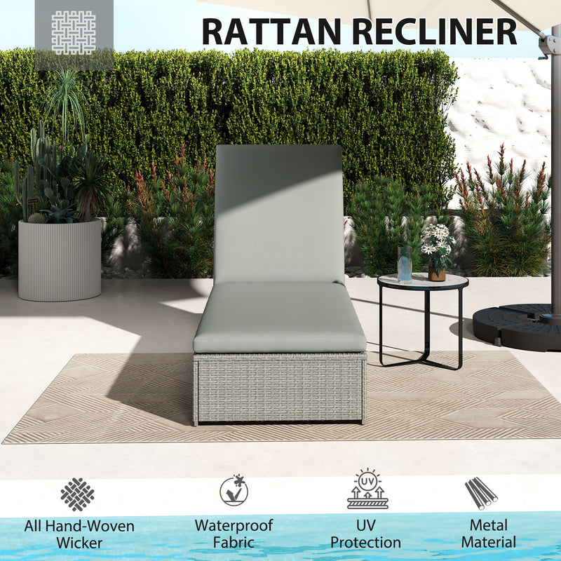 Rattan sun lounger – image 4