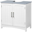 Light grey pedestal under sink cabinet – image 10