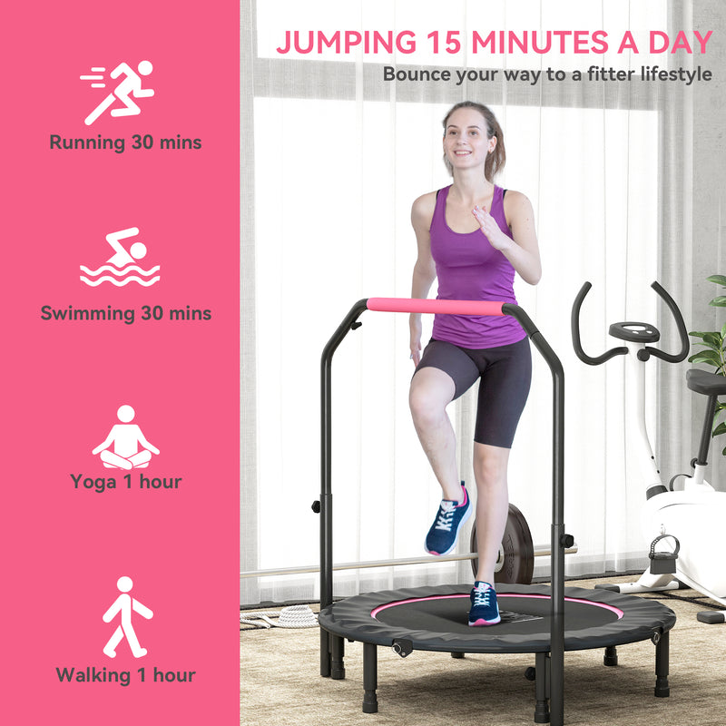 45" foldable fitness trampoline – image 7