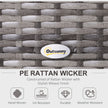 Half-round rattan sofa set – image 4