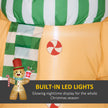 LED lighting on the 7.5ft gingerbread man Christmas inflatable