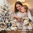 90 cm pre-lit flocked tabletop tree – image 5