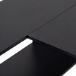 HOMCOM 110 cm L-Shaped Desk, Small Computer Desk with Fabric Drawer and Storage Shelves for Home Office, Study, Black – view 10