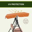 Orange 3-seater swing – image 8