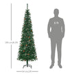 6.5ft pencil slim tree with pine cones – image 3