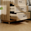 Rattan 3-drawer chest of drawers – image 9