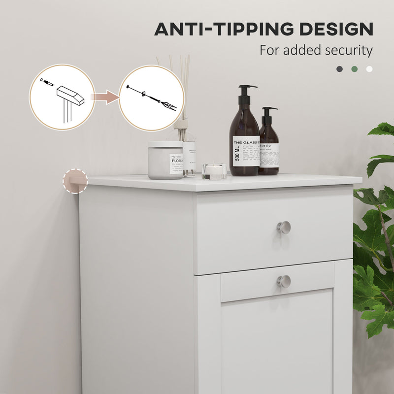 Tilt-out laundry hamper cabinet – image 6