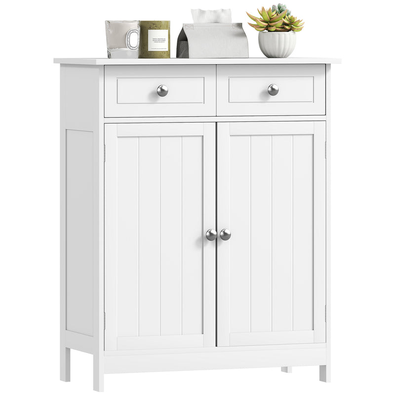 White 2-drawer bathroom cabinet – image 10