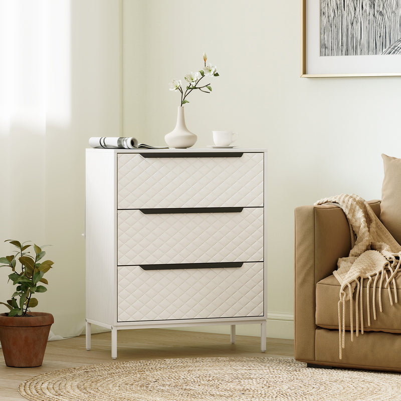 3-drawer fabric chest of drawers – image 2
