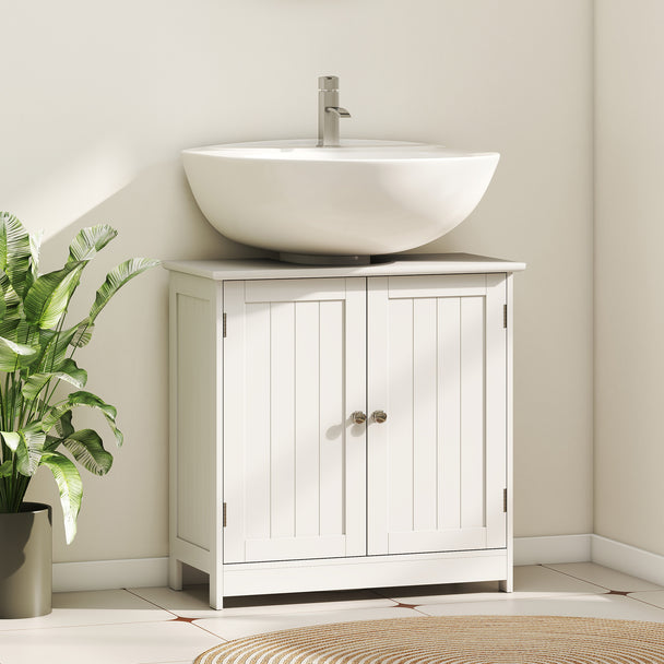 White under sink vanity cabinet – image 2