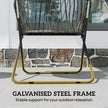 Folding rattan bistro set – image 8