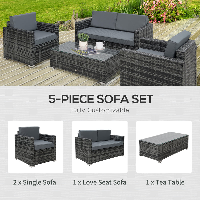 4-piece rattan sofa set – image 5
