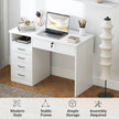 110 cm computer desk with 5 drawers – image 6