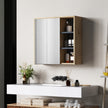 Wood-effect mirror cabinet – image 2