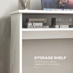 90 cm writing desk in white wood grain – image 4