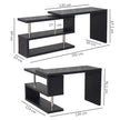 Rotating L-shaped corner desk – image 3