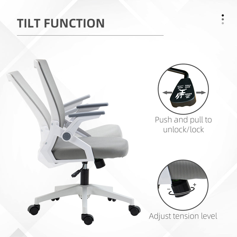 Grey mesh office chair – image 8