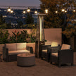 Black rattan garden armchair – image 10