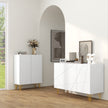 White gloss hairpin sideboard – image 2
