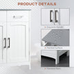 White 2-drawer bathroom cabinet – image 7
