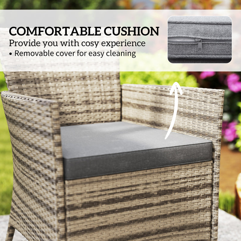 Rattan garden dining set – image 6