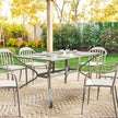 150 x 90 cm steel garden dining table – image 8