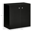 Black low storage cabinet – image 3