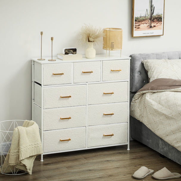 Boucle 9-drawer chest – image 2