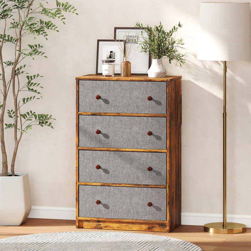 4-drawer fabric chest of drawers – image 8