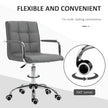 Mid-back faux leather desk chair – image 5