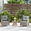 Rattan garden armchairs – image 9