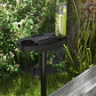 Outsunny 9.4ft Hammock Stand with Side Tray Stand, Steel Frame Hammock Net Stand, for String-style, Brazilian-style – view 9