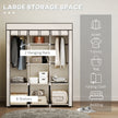 125 cm cream fabric wardrobe – image 4