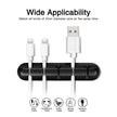 Silicone USB Cable Organizer USB Charging Cable Winder Desktop Tidy Management Clips Cable Holder for Mouse Earphone Accessories
