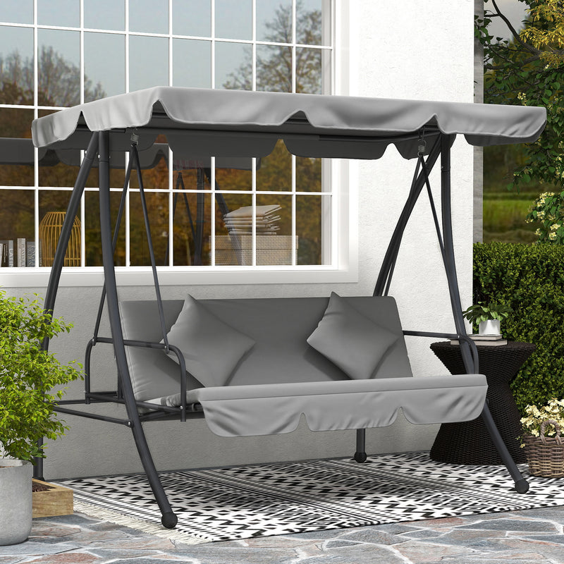 Light grey 2-in-1 swing bed – image 10