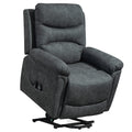 Power Lift Recliner Chair with Vibration Massage, Heat, USB - Grey