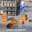 3-in-1 Stackable Rolling Tool Box System – Orange – image 4 of 9
