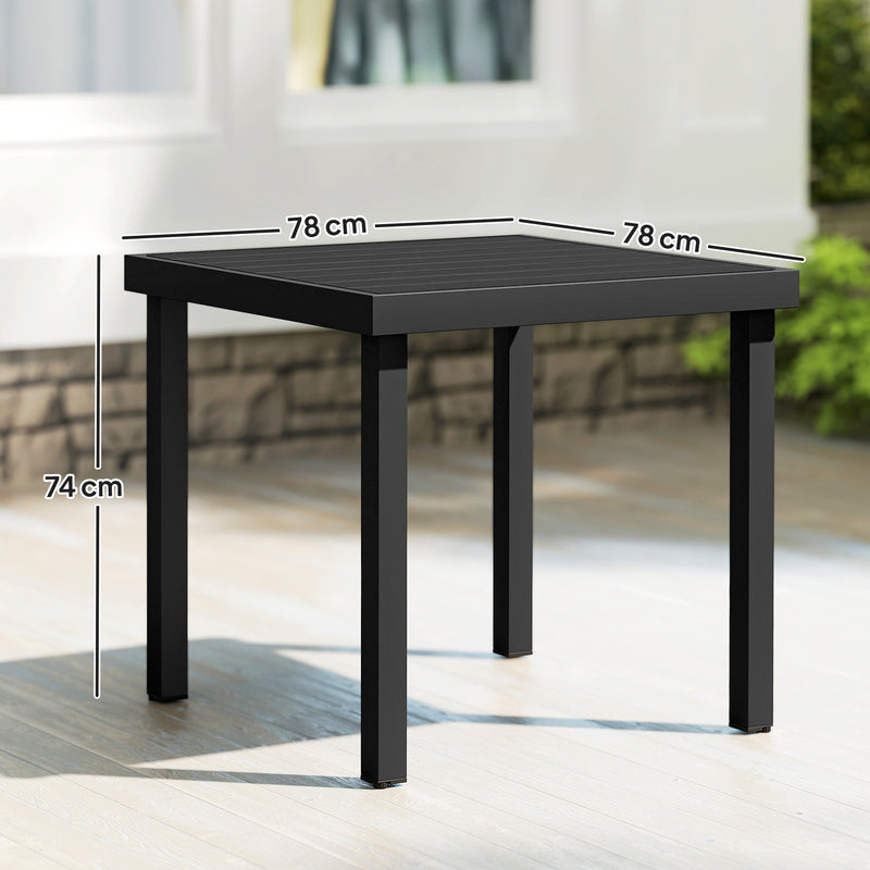 Square black garden table – image 3