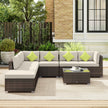 8-piece rattan corner sofa set – image 8