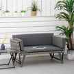 2-in-1 rattan sofa daybed – image 2