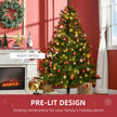 6ft pre-lit spruce Christmas tree – image 5